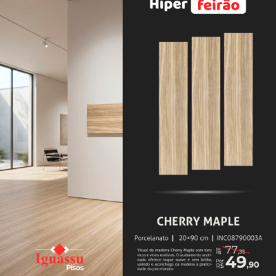 Porcelanato Incepa Cherry Maple 30x90 Acetinado