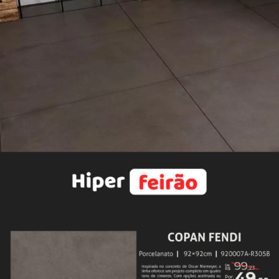 Porcelanato Villagres Copan Fendi 92x92 Natural