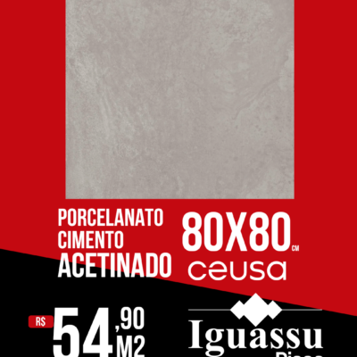 Porcelanato Acetinado 80x80