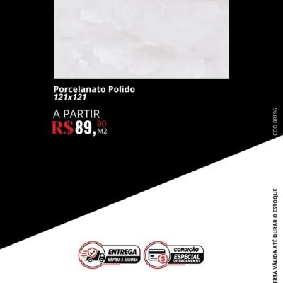 Porcelanato Polido 121x121