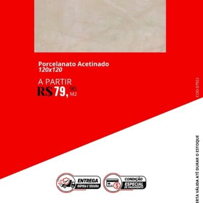 Porcelanato Acetinado 120x120