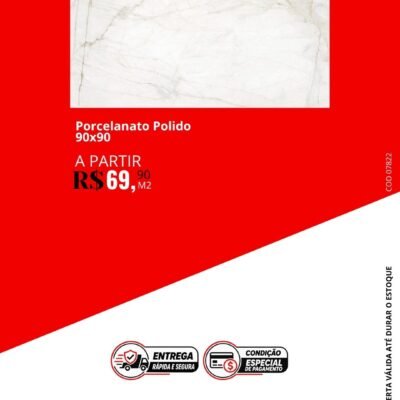 Porcelanato Polido 90x90
