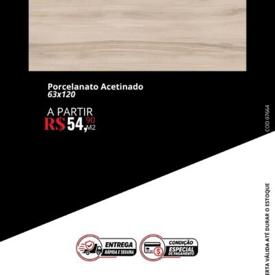 Porcelanato Acetinado 63x120